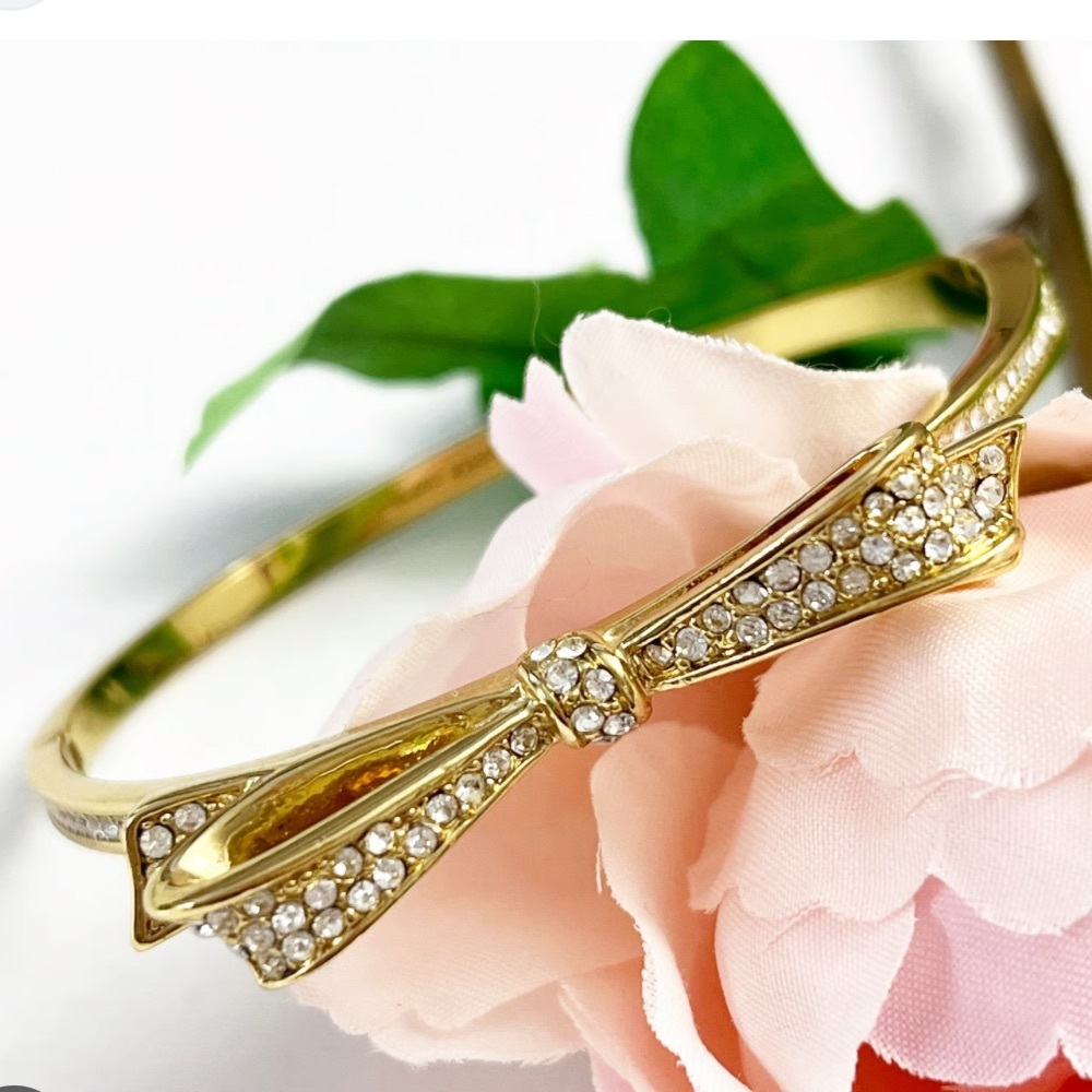 Kate Spade Gold Bow with Rhinestones Bracelet